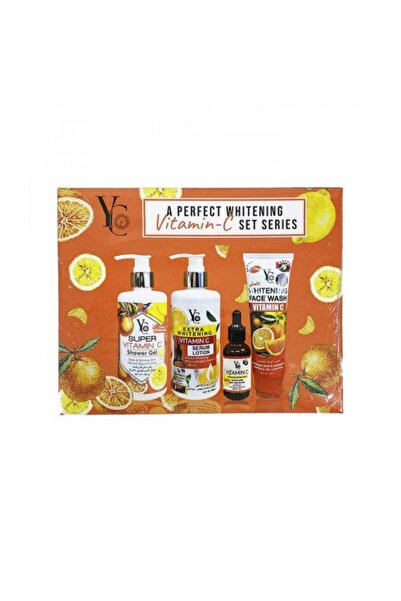 YC مجموعة تبييض البشرة بفيتامين سي - 4 قطع