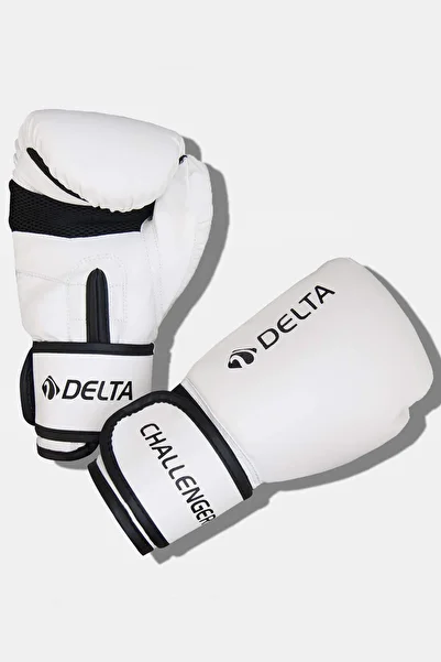 Delta Boxing Gloves 10 oz White Challanger 65–78 kg Kick Boxing, Muay Thai, Sparring Gloves for Adult