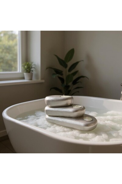BASSDEKOR BETON - STONES MUMLUK - SİLVER
