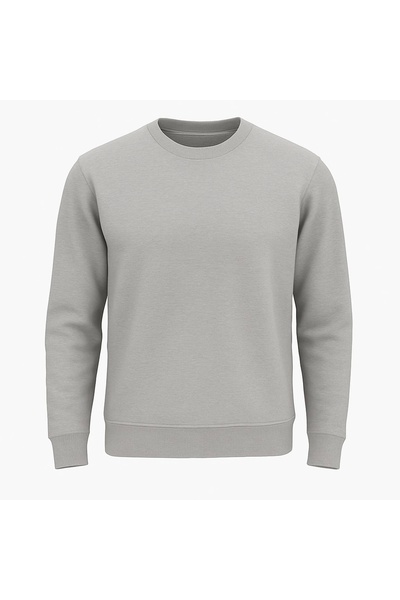 LC Waikiki سويت شيرت شتوي رجالي عالي الجودة بثلاثة خيوط رفيعة باللون الرمادي