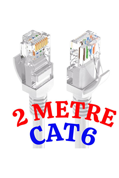 nelerbulurum Yüksek kalite Cat6 2 metre Lan Ethernet Kablosu Fabrikasyon Inte...