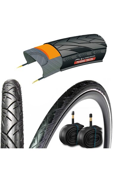 heugers CHAOYANG DIŞ LASTİK NORDIC PLUS 6 MM ZIRHLI 700X38C ÖN ARKA İÇ DIŞ LA...