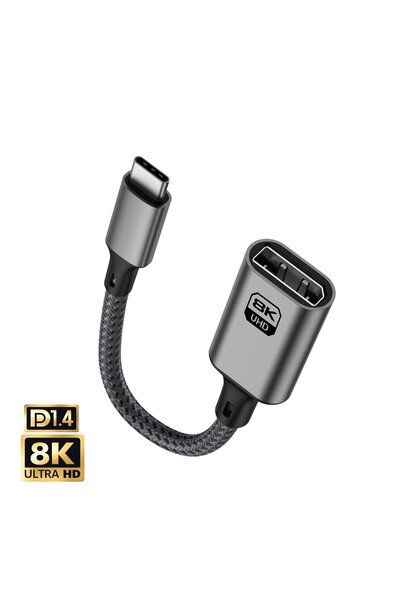 Markofist Type-C to Displayport Çevirici Kablo 20cm, 8K 60Hz (LEVELS-CNV17)