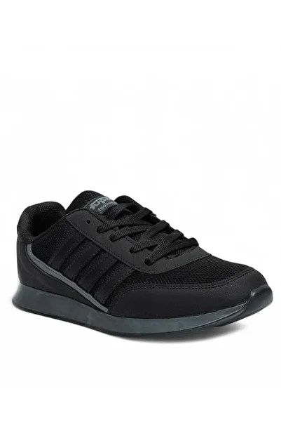 Giyyin Sneaker Sports Shoes Black Casual Comfortable Quality Lace-Up Orthopedic