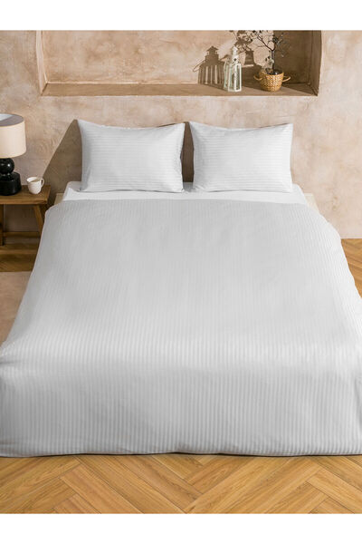LC Waikiki Vizyon New Season Cotton Plain Double Duvet Cover Set