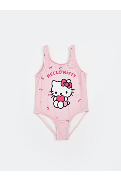 LC Waikiki LCW Kids Hello Kitty Baskılı Kız Çocuk Mayo
