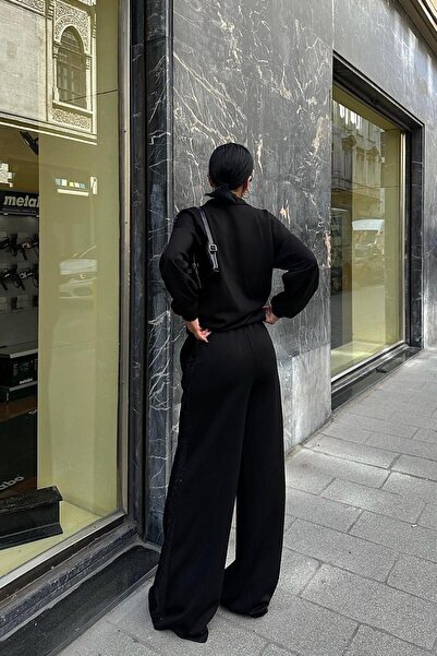 THE VOLER Set modal cu paiete Oeillet -NEGRU