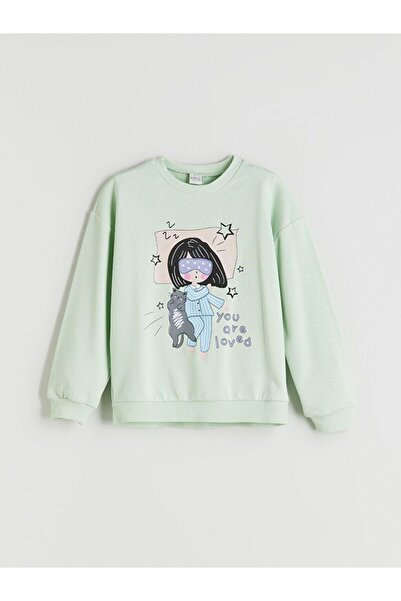 LC Waikiki Lcw Eco Crew Neck Girl's Pajamas Set