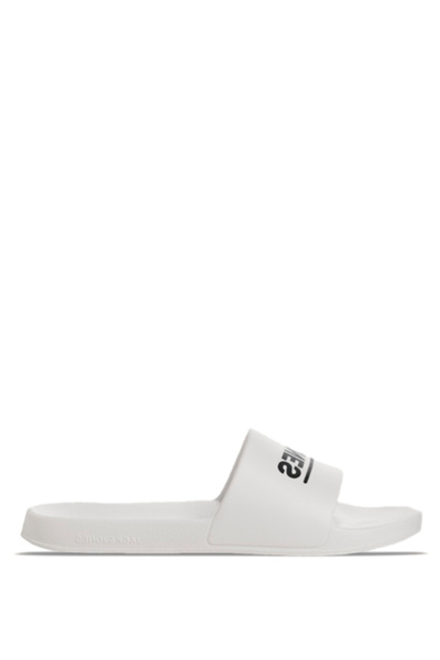 Jack & Jones Men's Brand Logo Comfortable Sole Stylish Looking Daily and Beach Use White Slippers 12236477