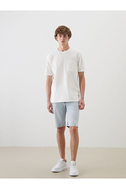 LC Waikiki Ανδρικό τζιν σορτς LCW Jeans Indigo Skinny Fit