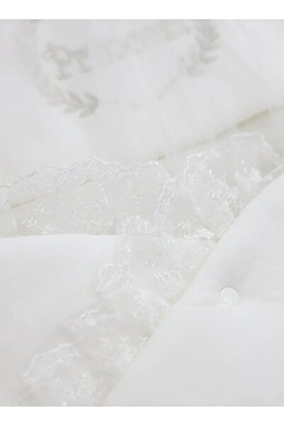 Fun Moment Lace-embellished newborn tuxedo with embroidery