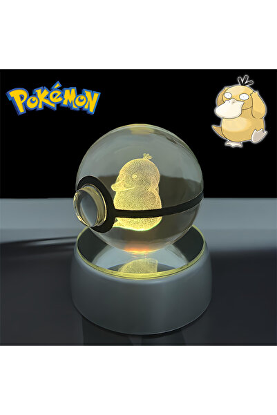 Choice8 Psyduck Pokemon 3D Crystal POKE BALL Figure Toys Snivy Dragonair Blastoise Venusaur Milotic Raichu N