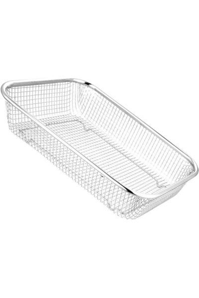 SAQOCLEAN Alsaqer Metal Wire Fruit Bowl | Vegetable Washing Basket | Storage Baskets for Vegetables | Bread, S