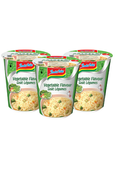 İndomie نودلز سريعة التحضير بنكهة الخضار مع مسحوق التوابل والصلصة - (60 جم ​​× عبوة من 3) × 6