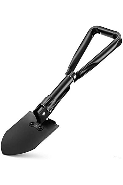 Generic مجارف قابلة للطي محمولة، مجرفة تخييم قابلة للطي مع حقيبة حمل من النايلون وفولاذ عالي الكربون