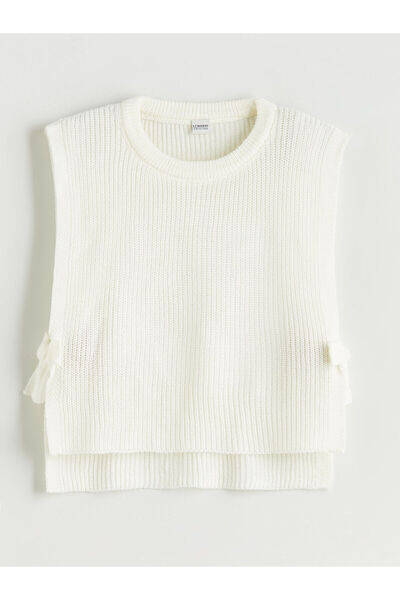 LC Waikiki Lcw Kids Bow Detailed Girls' Knitwear Sweater