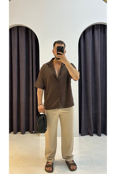 MERVENS Oversize Modal Short Sleeve Shirt