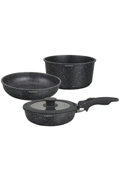 Klausberg Set de vase de gătit KB 7858, 5 piese, Capac, Mâner universal, Fini...
