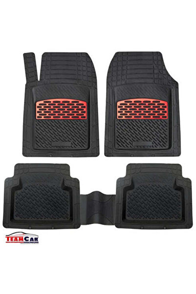 TEAMCAR Opel Astra H Coupe TeamCar®Tip Compatible Floor Mats (2004-2014) Red