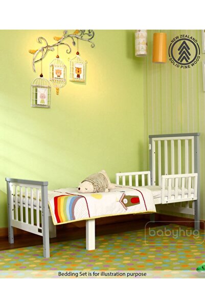 Babyhug Chester 3 in 1 Junior Bed With Mattress - White