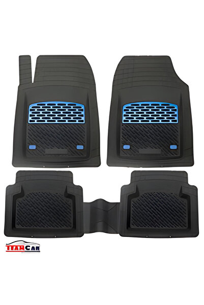 TEAMCAR Skoda Octavia II TeamCar® Floor Mats Compatible (2004–2013) - Blue