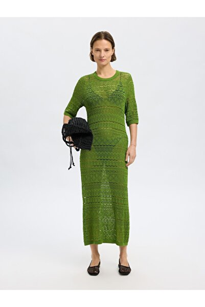 SELECTED Strickkleid Kurzarm