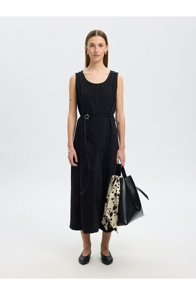 Selected Femme Jeanskleid Maxi