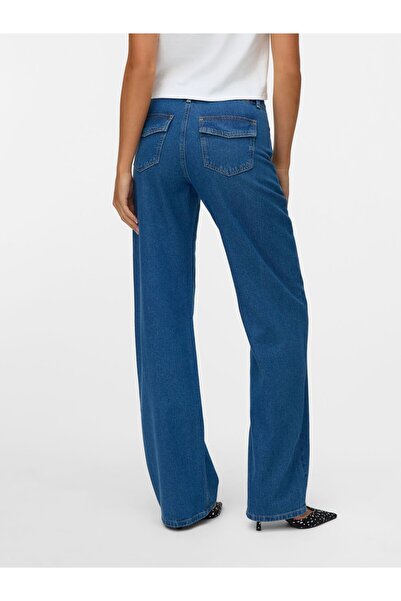 Something New Straight-Fit SNRANCY Mid Rise Weiter Beinschnitt Jeans