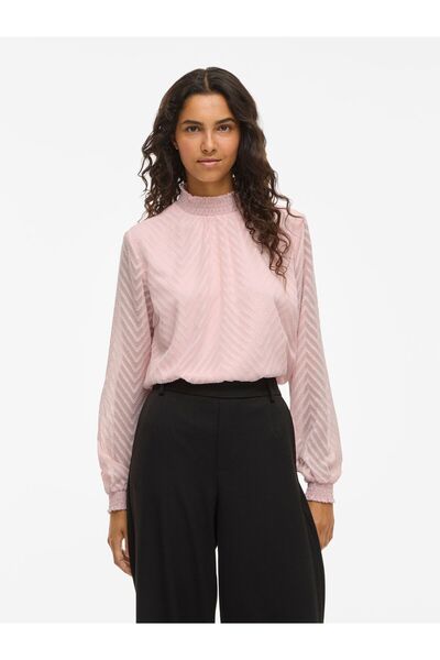 VILA Langarmbluse High Neck