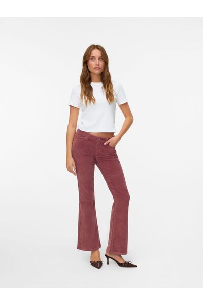 Vero Moda Hose VMSIGI Niedrige Taille Hose