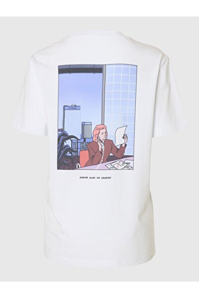 Selected Femme T-Shirt Baumwoll Print