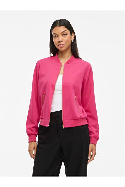 VILA Bomberjacke VIBUBBLE Reißverschluss