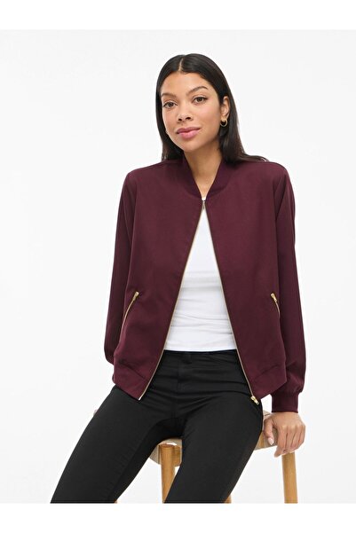 VILA Bomberjacke VIBUBBLE Reißverschluss