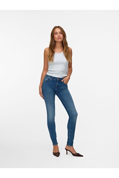 Vero Moda Slim Fit Jeans VMLUX Mid Rise Slim Fit Jeans
