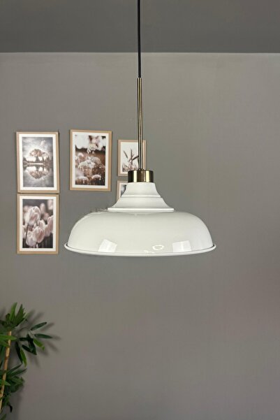 Bamyum Nota Beyaz Tekli Avize İnce Eskitme Başlık Salon Mutfak Koridor Hol Otel Avizesi Lamba Aydınlatma