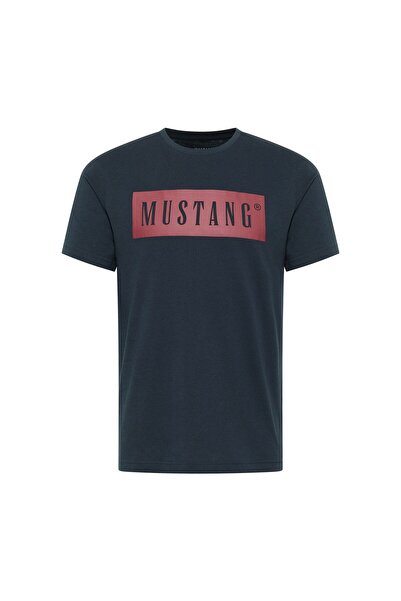 Mustang Herren T-Shirt - Austin, Big Logo, Bio-Baumwolle, Single Jersey