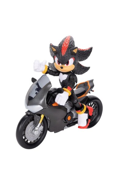 Jakks Pacific Set Figurina Shadow cu vehicul (motocicleta), Jakks Pacific, Sonic the Hedgehog 3 12 cm