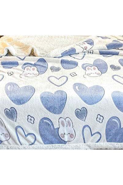 CHIRASO Cocolino CHIRASO Blanket, 200x230cm, Fur Inside, Double Bed, Colorful, Soft and Fluffy