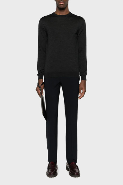 Emporio Armani Wool Blend Skinny-Cut Pants Men'S TROUSERS H41P68 01506 999