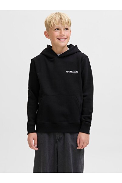 Jack & Jones Junior Kapuzenpullover Rückenprint Kapuzenpullover Junior
