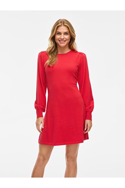 VILA Strickkleid VIRICKY Kurzes