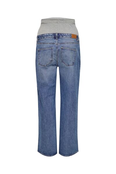 ONLY MATERNITY Jeans mit weitem Bein OLMJUICY Hohe Taille Gerade geschnitten Jeans