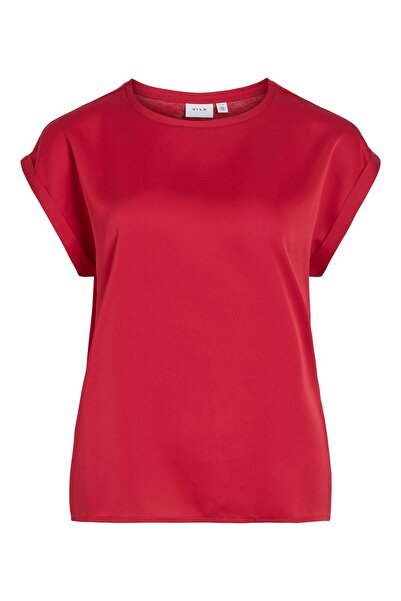 VILA Oberteil mit kurzen Ärmeln VIELLETTE