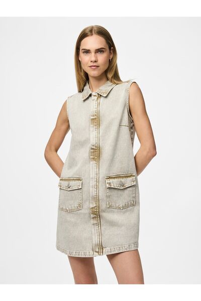 PIECES Midikleid PCFAY JEANS