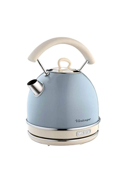 ARIETE Fierbător electric VINTAGE 2877/05, 2000W, 1,7 l, Corp din oțel, Suprafață rece, Bază 360°, Albastru