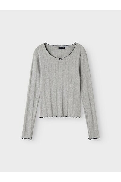 Limited by Name It Oberteil mit langen Ärmeln Deep Neck