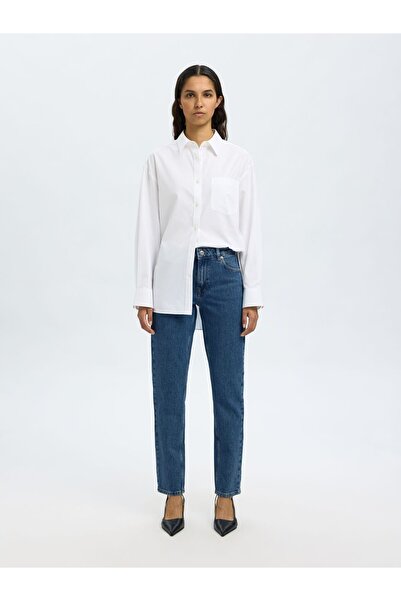 SELECTED Jeans in Slim Tapered Fit Mid Waist