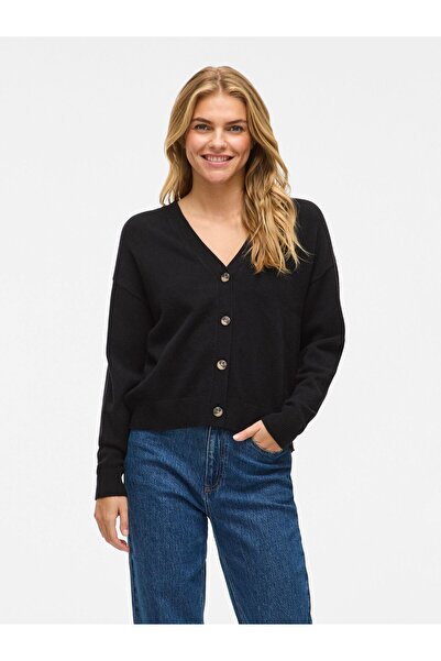 VILA Strickjacke VIRIL V-Ausschnitt