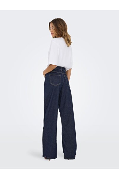 JDY Jeans mit weitem Bein JDYRUBY Mittlere Taille Locker geschnitten Jeans