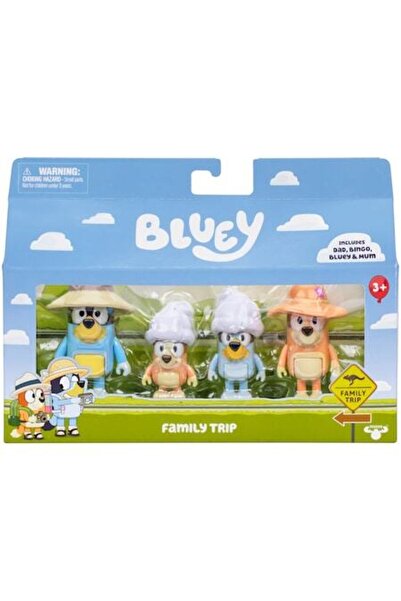 bluey Set 4 figurine - Excursie în familie